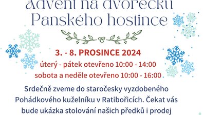 ADVENT NA DVOREČKU PANSKÉHO HOSTINCE