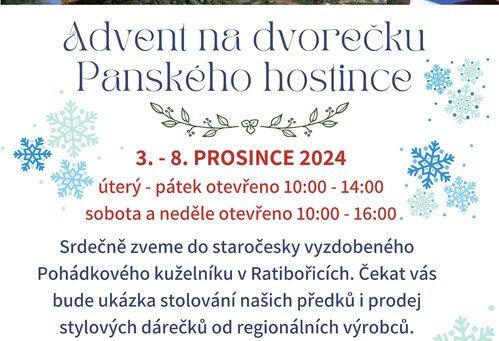 ADVENT NA DVOREČKU PANSKÉHO HOSTINCE